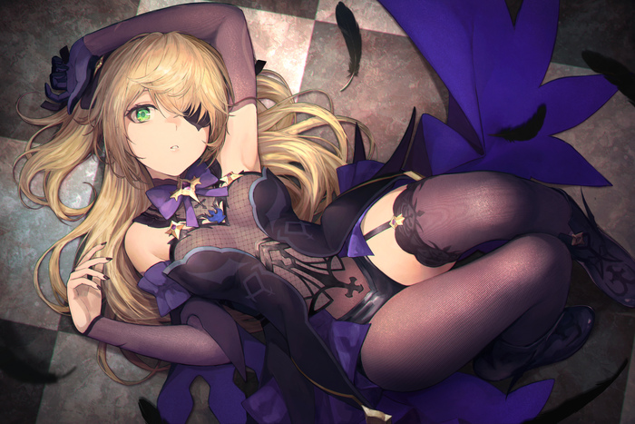     , Anime Art, Pixiv, Genshin Impact, Fischl (Genshin Impact)