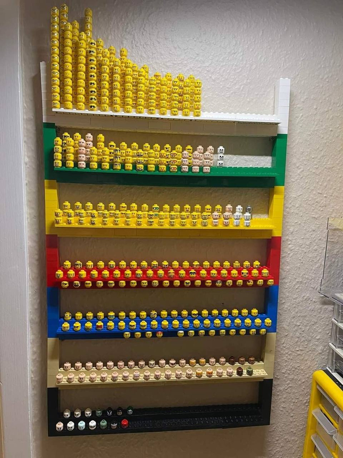 Чисто головы LEGO в коллекции