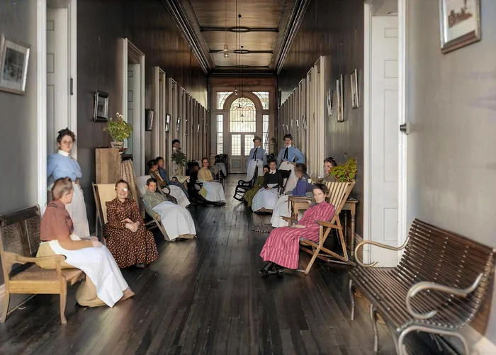 Подборка интересных и необычных фотографий из США. 20 раскрашенных фотографий ХХ века. Часть 24 Старое фото, Фотография, Историческое фото, 20 век, США, Колоризация, Длиннопост