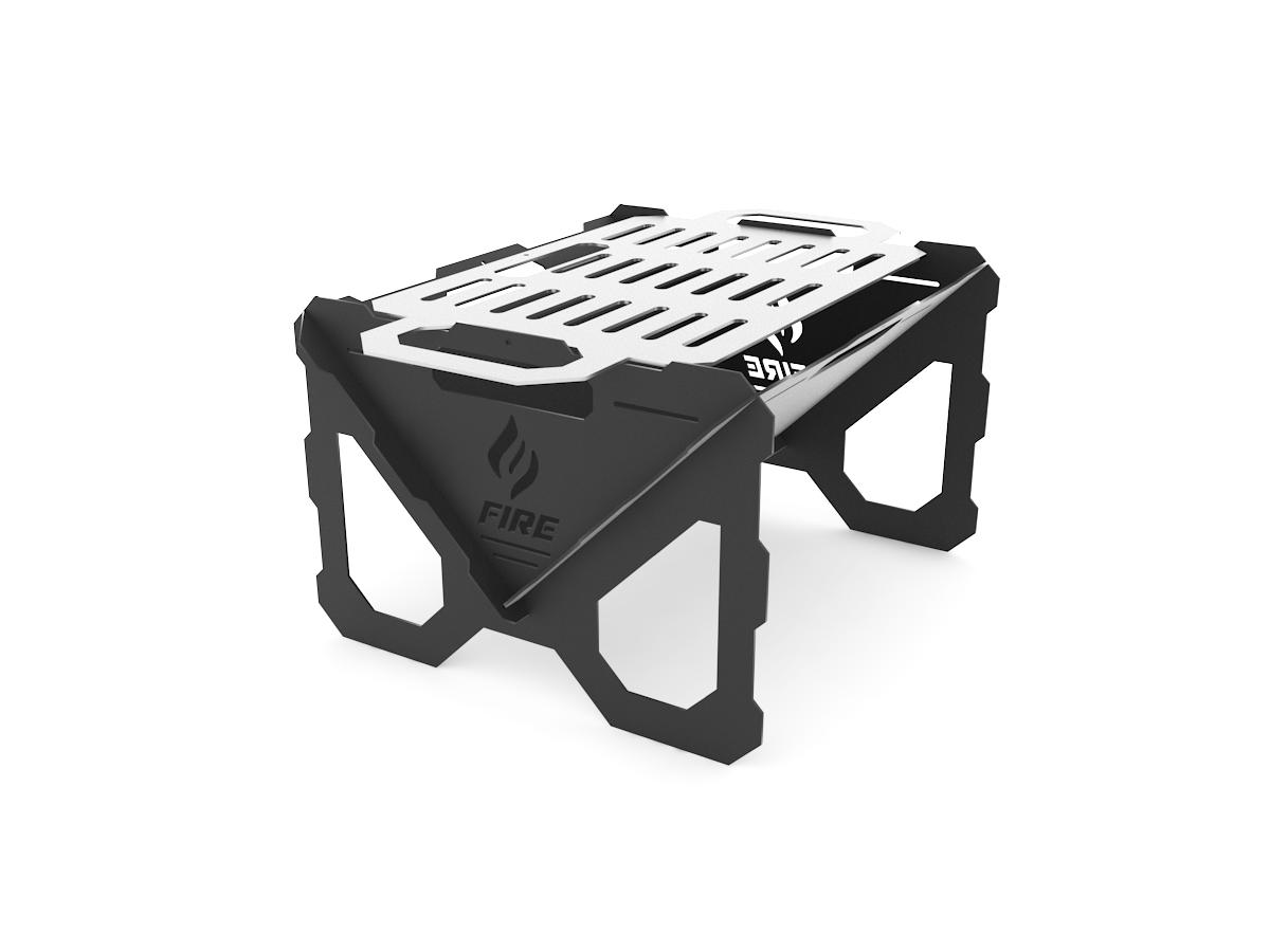 Folding grill, inspired by the American - My, Dxf, Laser cutting, Grill, Brazier, Manufacturing