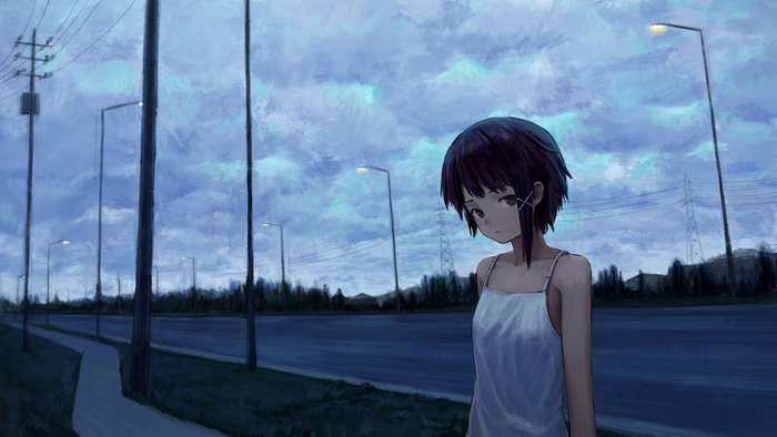  , Anime Art, Serial Experiments Lain, Lain Iwakura