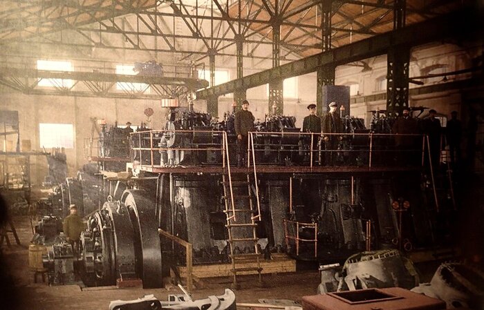 Сормовский машиностроительный завод. Электропневматическая станция. 1915 г