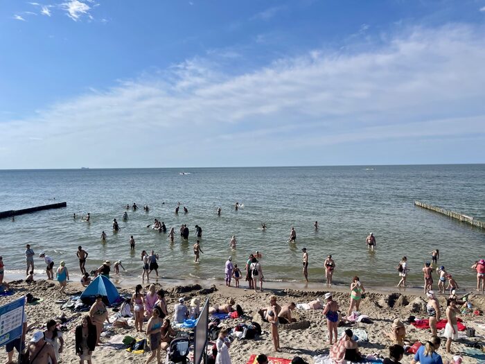 Пляж в Зеленоградске