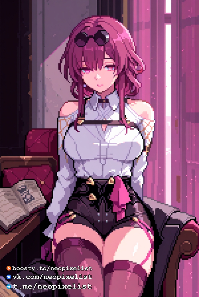 Pixel art Kafka (Honkai Star Rail) , Kafka (Honkai: Star Rail), Honkai: Star Rail, Pixel Art,  ()