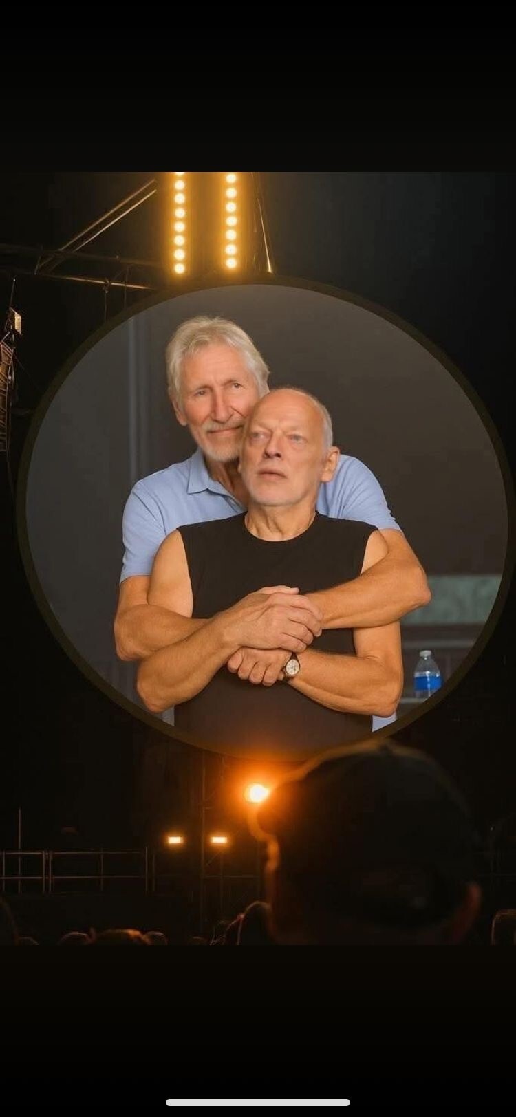 Reply to the post New scandal from Coldplay concert! Neural network imagined what other cheating couple could have been caught on camera! - Artificial Intelligence, Neural Network Content, Video, Vertical video, Short videos, Pink floyd, David Gilmour, Roger Waters, Reply to post, Longpost