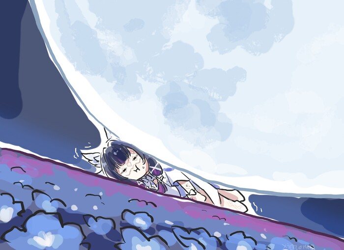   Genshin Impact, , Anime Art, Columbina (Genshin Impact), Xinzoruo, 