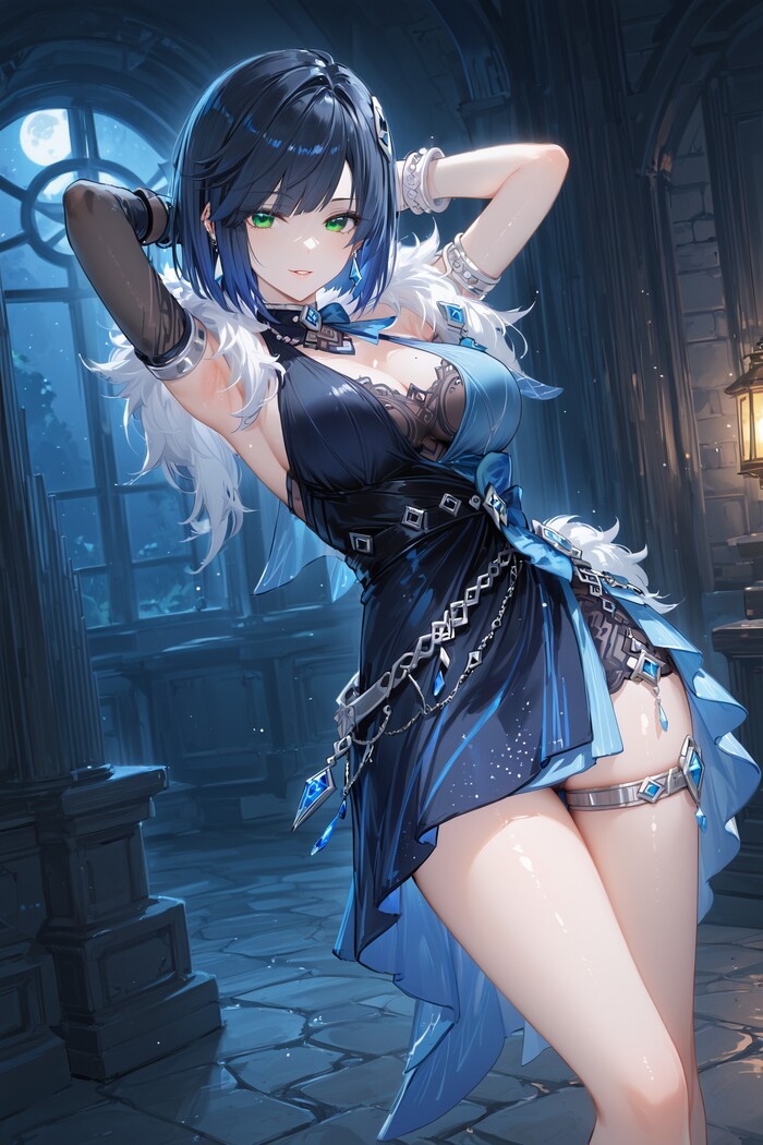   Genshin Impact,  , Anime Art,  , , Yelan (Genshin Impact)