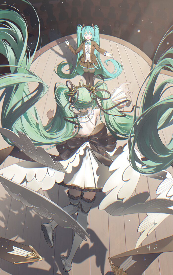 Hatsune Miku #298 , Anime Art, Hatsune Miku, ,  , , Zettai Ryouiki, , , , , 