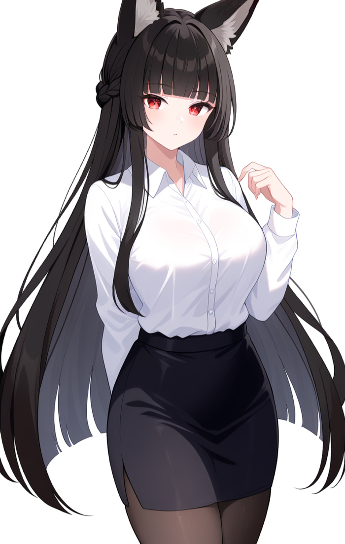  -         , Anime Art, , Animal Ears, Zenless Zone Zero, Hoshimi Miyabi (zzz),   ,  