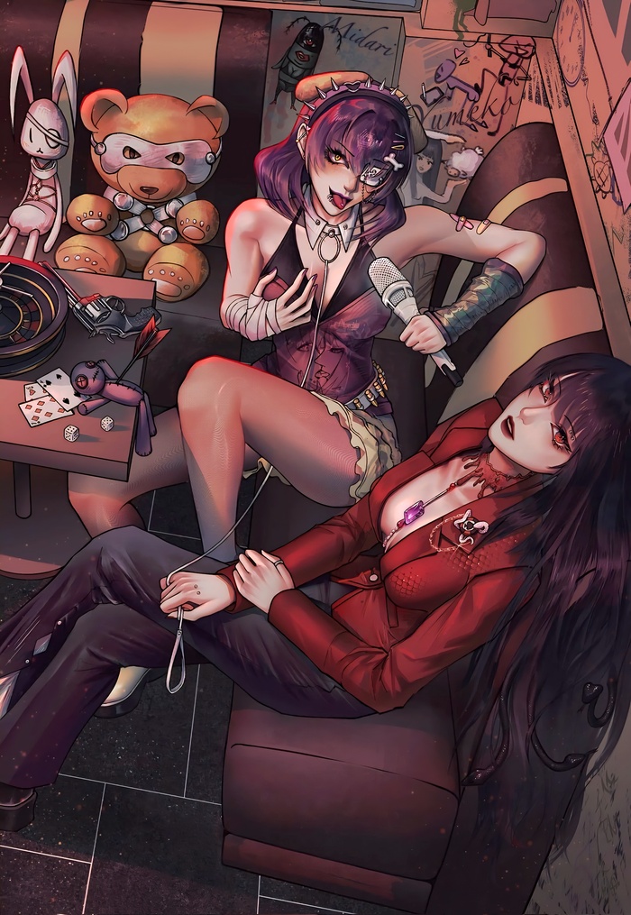 Kakegurui , , Anime Art, Kakegurui, Jabami Yumeko, Ikishima Midari