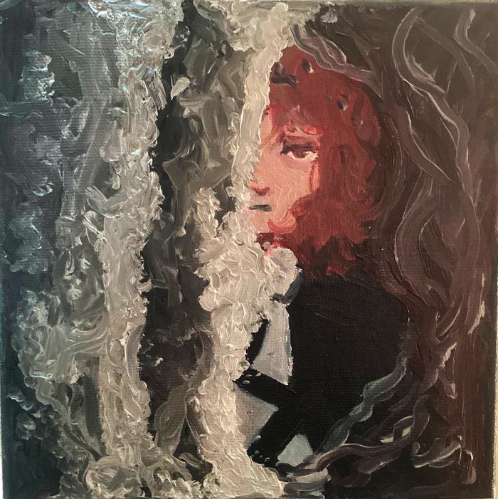 Первая попытка рисования маслом