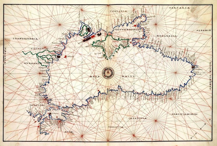 Карта-портолан Черного моря