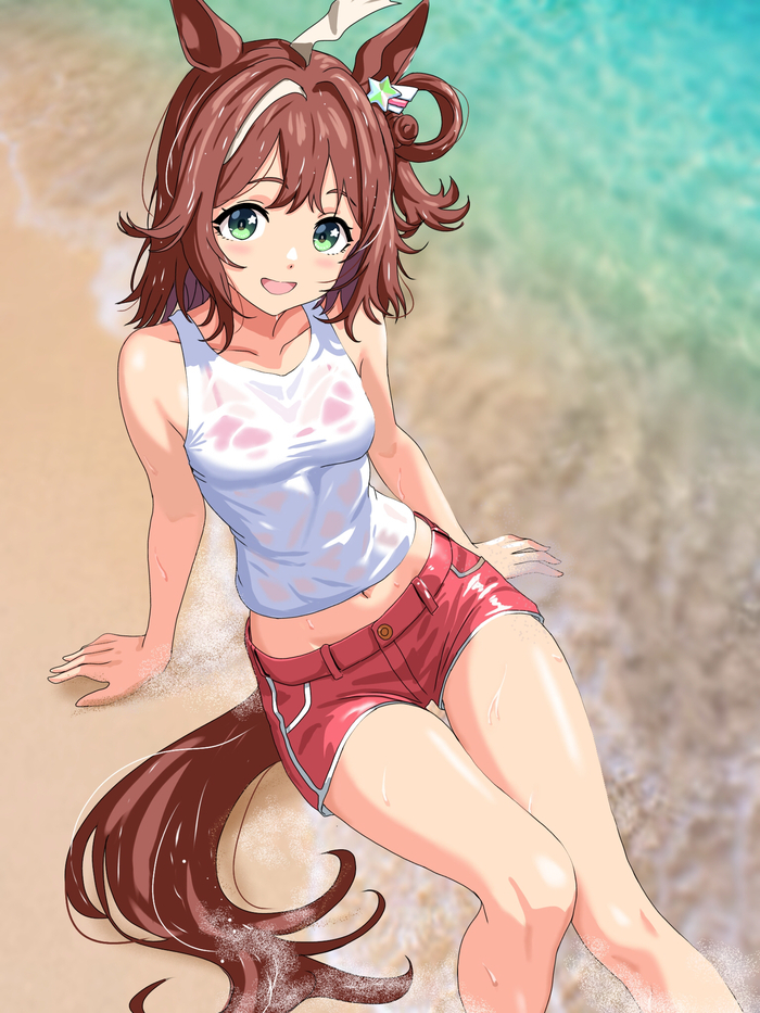 Rhein Kraft , Anime Art, Uma Musume Pretty Derby, Animal Ears, ,  