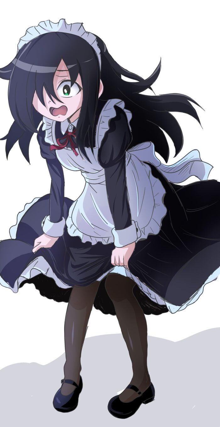 Maid Tomoko Anime Art, , Watamote, Tomoko kuroki, , Pixiv