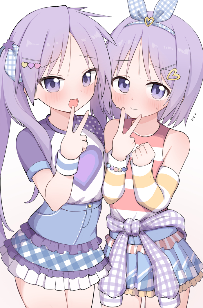 Ѹ Anime Art, , Lucky Star, Hiiragi kagami, Hiiragi tsukasa, Pixiv
