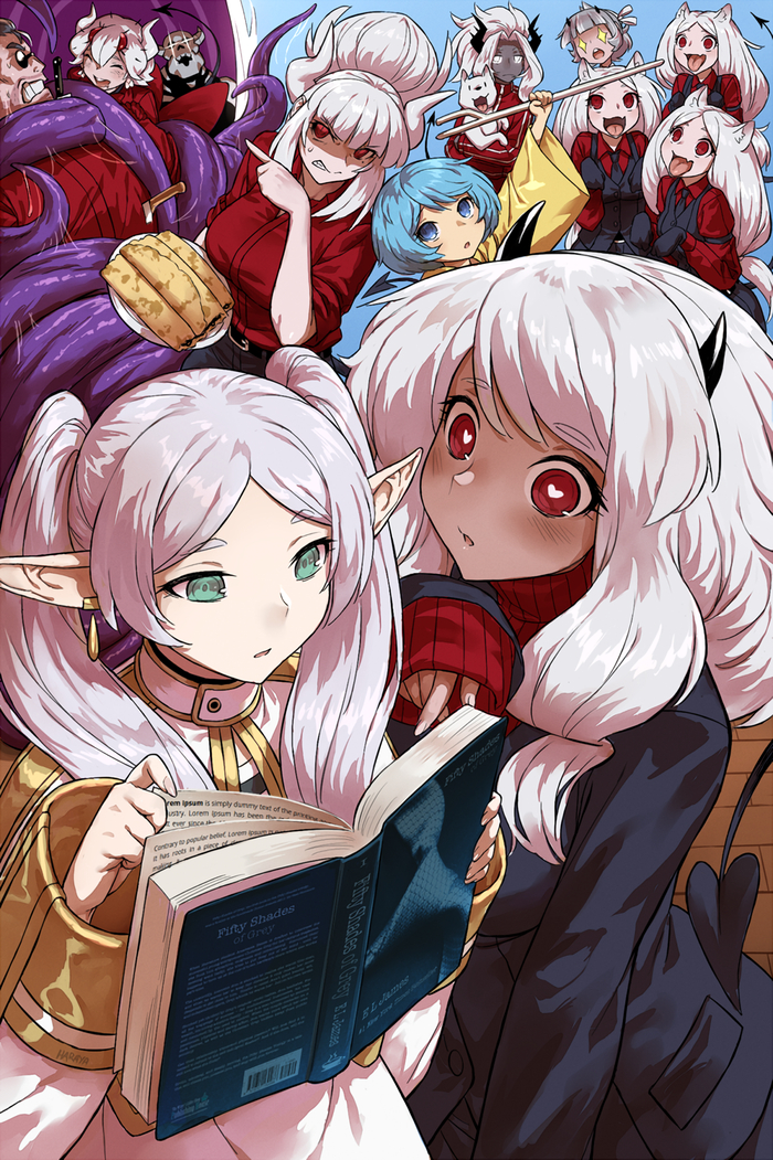    , Anime Art, Frieren, Beelzebub, Helltaker, Modeus, , , , Sousou no Frieren, 