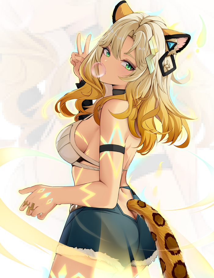  , Pixiv, Anime Art, Genshin Impact, Xilonen (Genshin Impact)