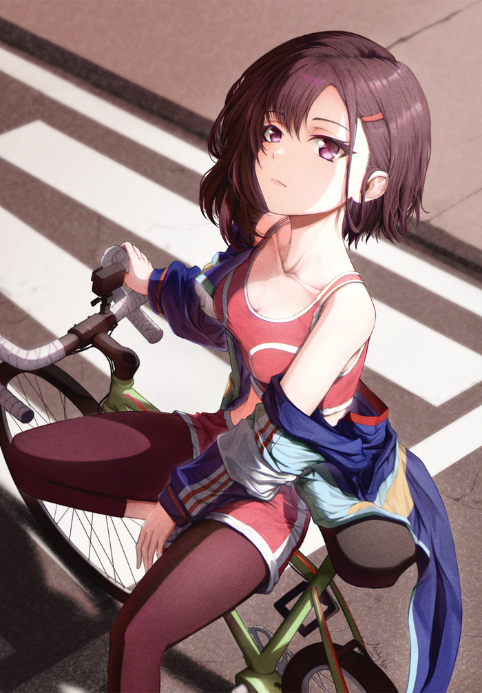 Shizuka Anime Art, , Zom 100, Mikazuki Shizuka, Pixiv