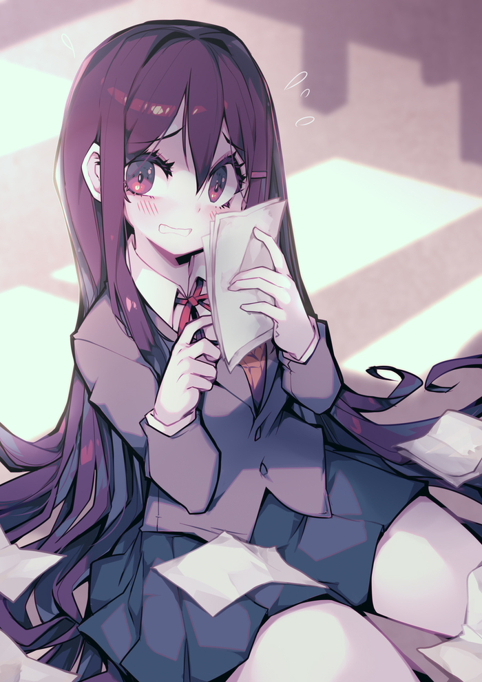     ,    :3 , Anime Art, Doki Doki Literature Club, Yuri DDLC, , , 