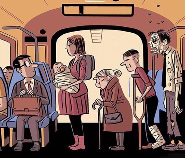 Очередь к обычному работяге.