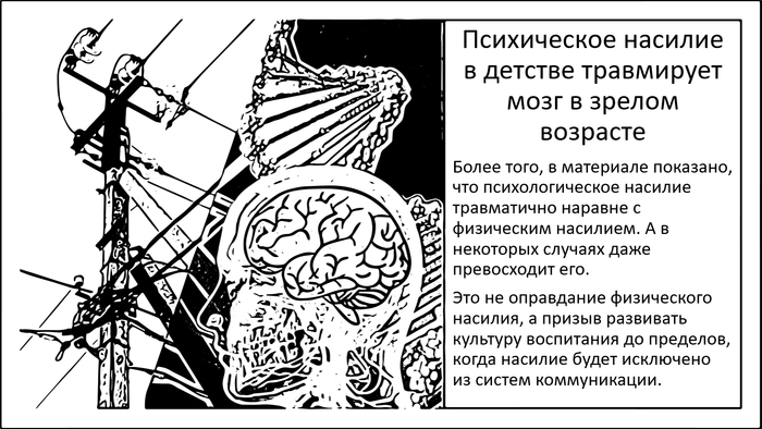 Психическое насилие в детстве подтачивает мозг взрослого человека