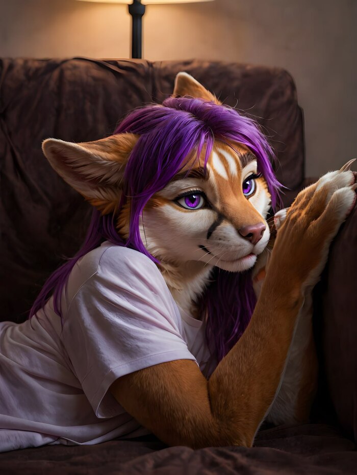    Wolfmks #1971 ,  , Furry Art, Furotica, Furotica female,  , Stable diffusion 3