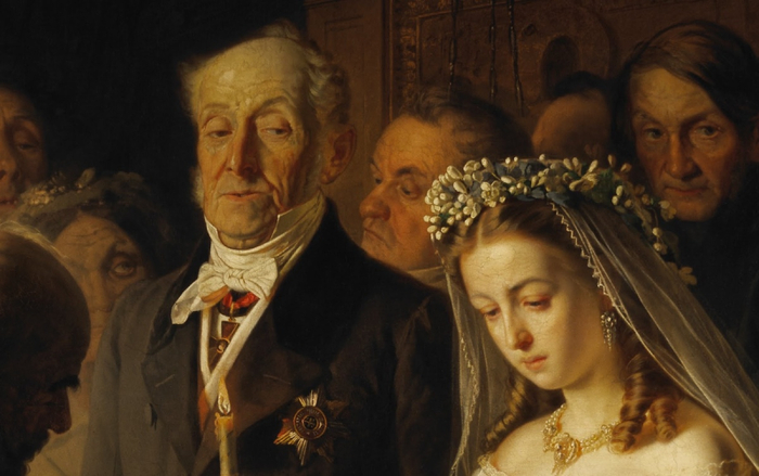 Василий Пукирев. Неравный брак. 1862. Фрагмент