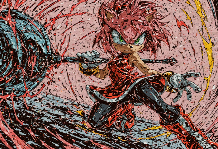 Amy Rose , Stable Diffusion,  , , Amy Rose,  , 