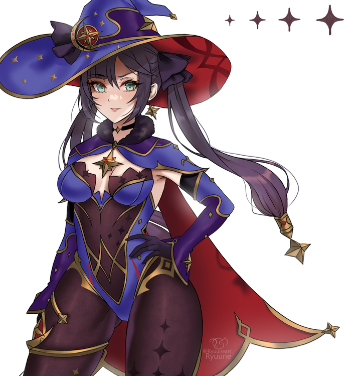    Genshin Impact, Anime Art, Pixiv, , Mona (Genshin Impact)