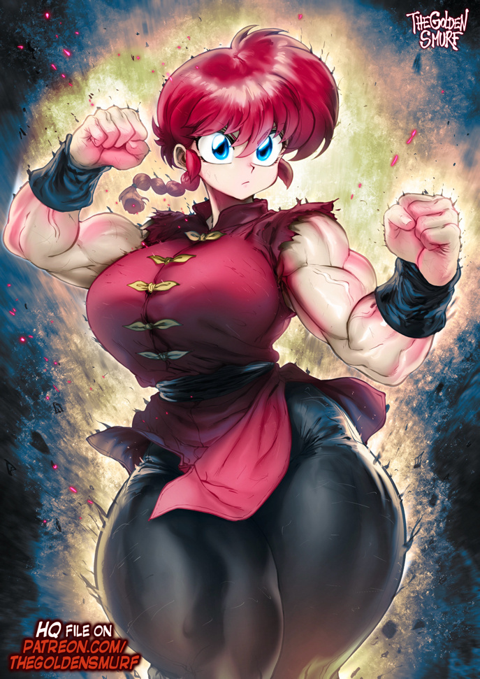    Thegoldensmurf, , , Anime Art, Ranma,  , Muscleart,   