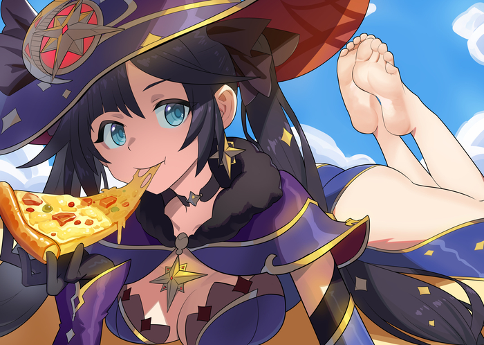    , Anime Art, Mona (Genshin Impact), , Genshin Impact