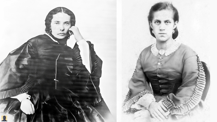 Жены Ф.М. Достоевского: Мария Исаева (слева) и Анна Сниткина (справа)
