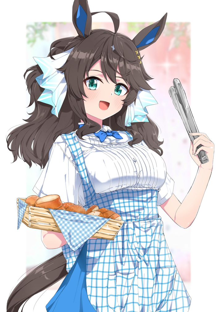 Daring Tact , Anime Art, Uma Musume Pretty Derby, Daring Tact, Animal Ears, 