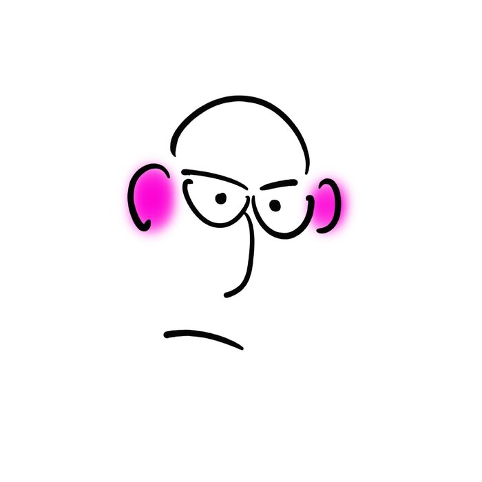 Иллюстрация к моей статье "Почему до сих пор модно красить уши краской Кастеллани"