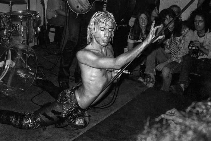 Игги Поп в клубе Max's Kansas City. Нью-Йорк, 1973