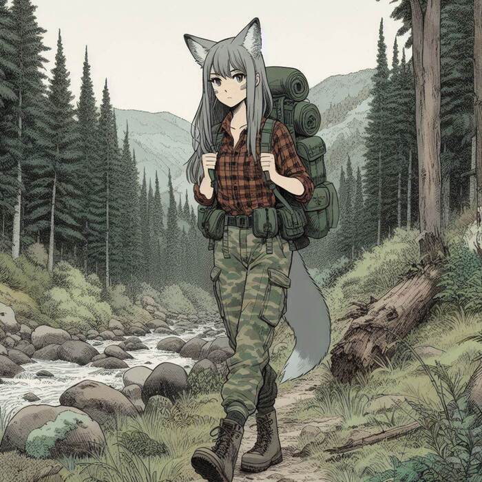      , Anime Art, , , ,  , Original Character, , Animal Ears, , , , , , Ginger & White, 