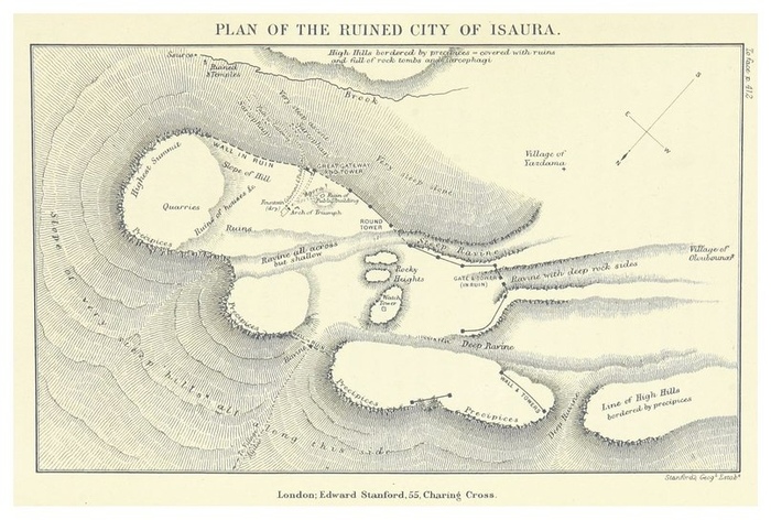 План разрушенной войсками Публия Сервилия Исавры Ветус.