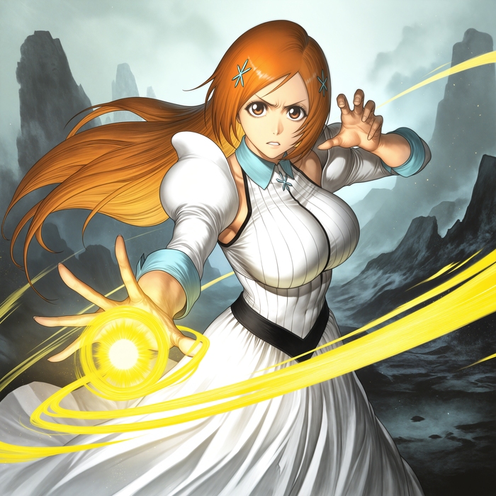     ,  , Anime Art, , Stable Diffusion, Bleach, Orihime Inoue, 