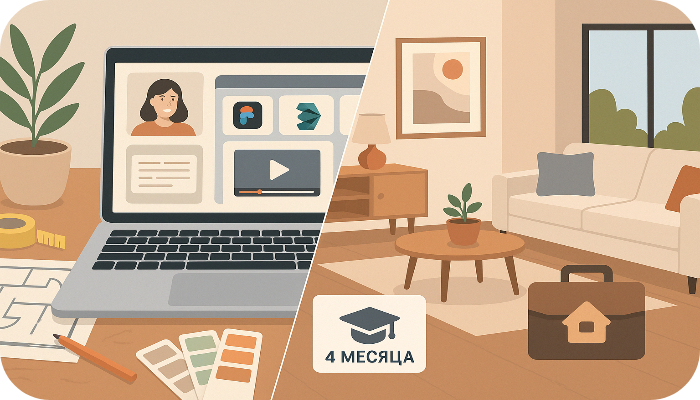 Программа должна включать проектную часть, актуальные инструменты (AutoCAD, SketchUp, 3ds Max) и помощь в формировании портфолио. Без этих компонентов обучение не даст результата.