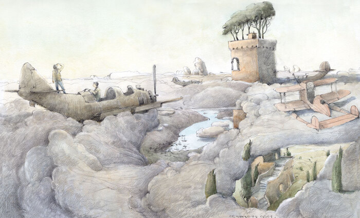 Над облаками. Посмертие летчиков. Как у Миядзаки