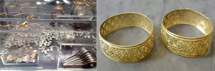 Сокровища времен Римской империи лежали в сундуке. Их нашли совершенно случайно, когда искали потерянный молоток.