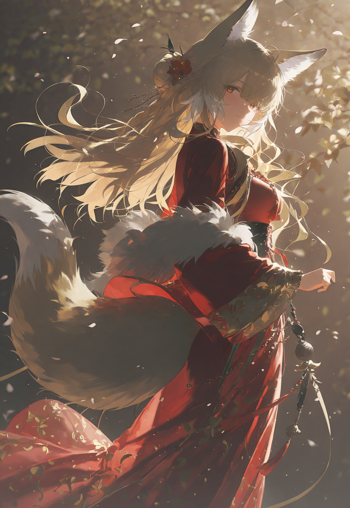Vulpisfoglia Anime Art, , Arknights, Vulpisfoglia (Arknights), Animal Ears, 
