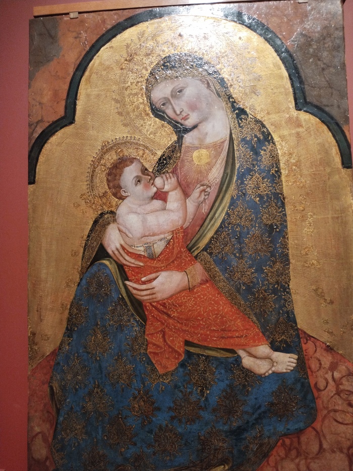 Готическая икона Мадонны