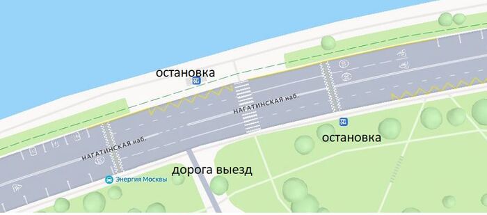 Смотрим внимательно. На картинке всего две полосы!