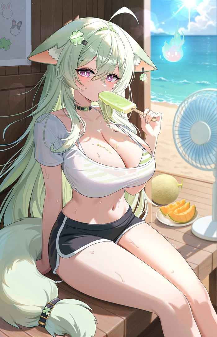  Anime Art, , Original Character, Animal Ears, , 