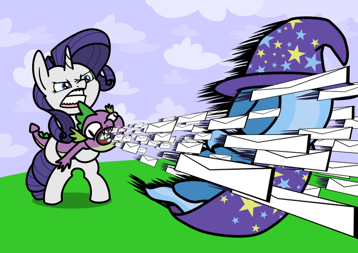  My Little Pony, Trixie, Rarity, Spike