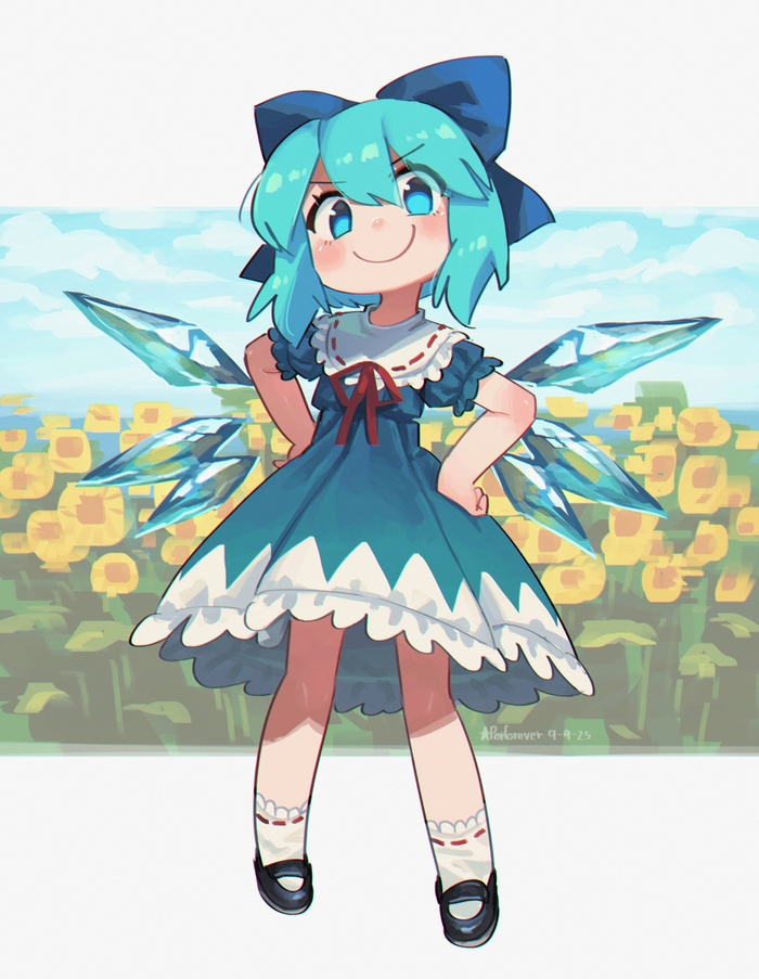 ! Porforever, , , Anime Art, Touhou, Cirno