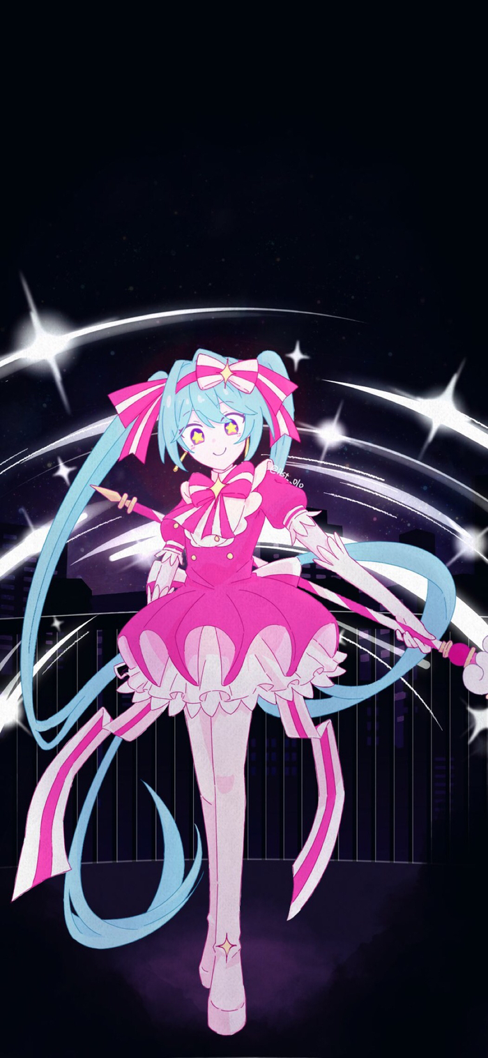   - Hatsune Miku, Vocaloid, Anime Art, Vocaloid Art, Mahou Shoujo, -,   , 