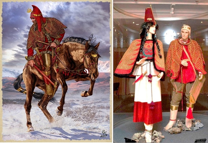 Скифы - художественная реконструкция. Тува.