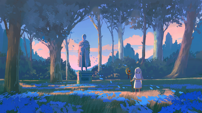    , Anime Art, Sousou no Frieren, Frieren, Himmel, , , 